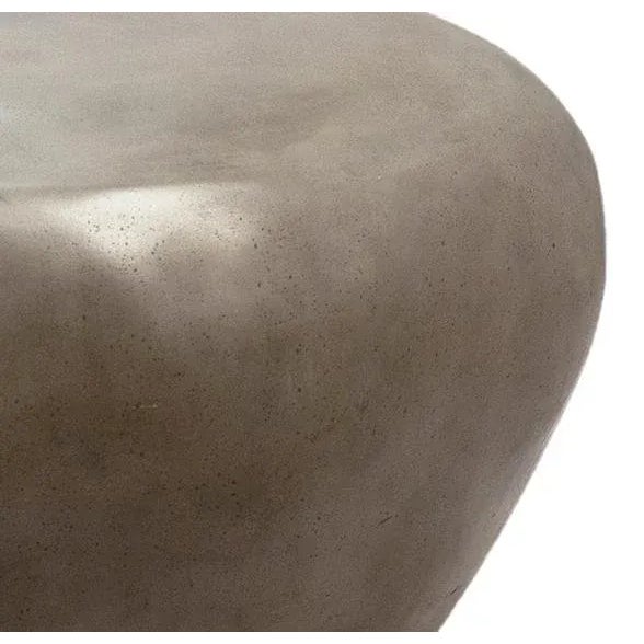 Outdoor Organic Modern Cement Rock Table / Stool For Sale - Image 4 of 5