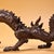 Metal Late 19th Century Gilt Bronze Walking Dragon Figurine, 1700g, High Relief, Mythical Beast For Sale - Image 7 of 10