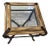 Jacques Adnet, Hermès Style Forged Iron & Wood Equestrian Buckle Side Table For Sale