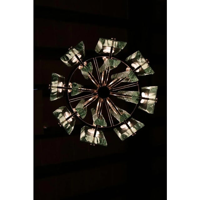Italian Crystal Chandelier by Zero Quattro, 1960s For Sale - Image 12 of 18