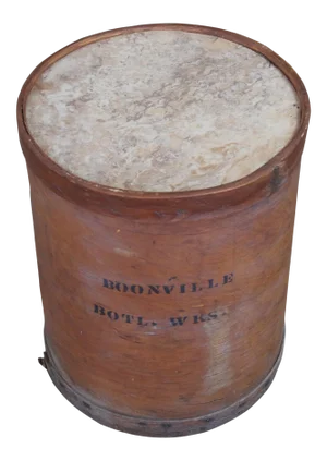 Primitive Boonville Bottling Works Bentwood Box Mercantile Barrel Industrial 23"