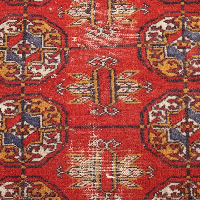 Vintage Bukhara Rug, Pakistan For Sale - Image 5 of 9