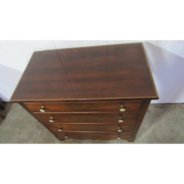1980s Hitchcock Bachelors Chest Dresser Farmhouse Signed For Sale - Image 6 of 10