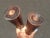 Vintage Danish Modern Style Brown Walnut Candle Holders - a Pair For Sale - Image 10 of 11
