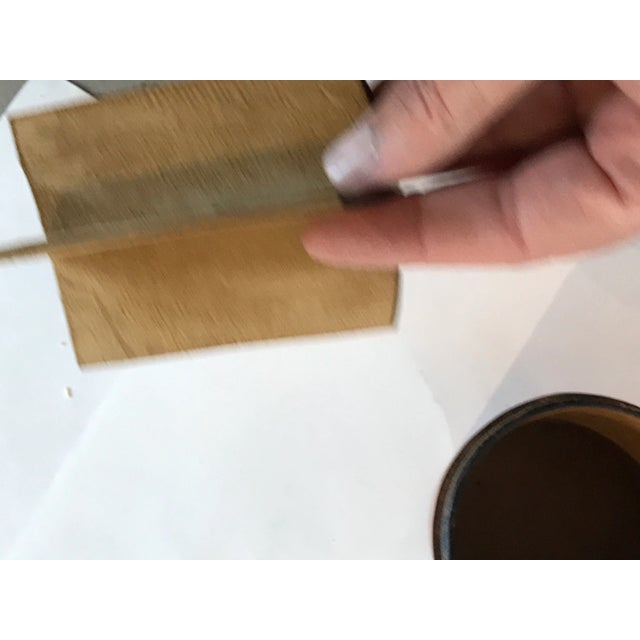 Animal Skin Made in Italy Leather Box W/ Lid For Sale - Image 7 of 8