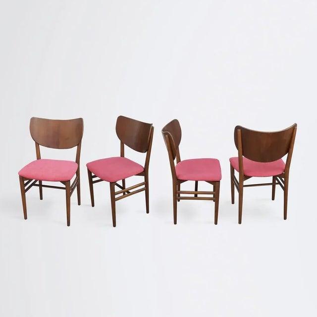 Brown Dining Chairs by Nils Koppel for Slagelse Møbelværk, 1950s, Set of 4 For Sale - Image 8 of 8