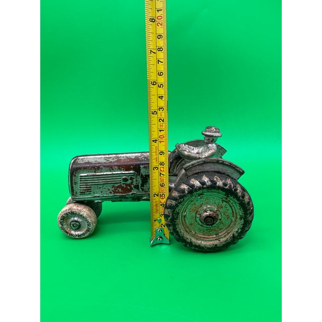 Antique Arcade Oliver 70 Row Crop Cast Iron Toy Tractor Driver 1930s Farm Toy For Sale In New York - Image 6 of 10