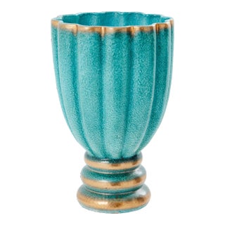 Gabriele Bicchioni Large Deruta Ceramic Vase 1930 For Sale