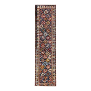 19th Century Shirvan Caucasian Tribal Runner - 3'3" x 12'6" For Sale