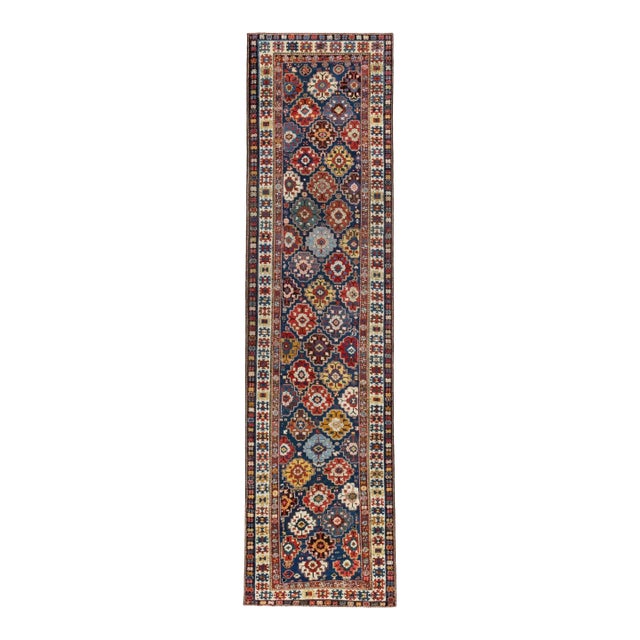 19th Century Shirvan Caucasian Tribal Runner - 3'3" x 12'6" For Sale
