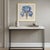 A striking botanical study featuring the elegant blooms of a magnificent blue iris, faithfully reproduced from an original...