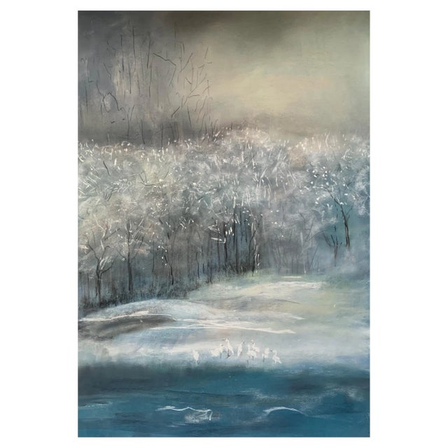 Zdenka Palkovic, Winter Mood, 2021, Pastel on Paper, Framed For Sale