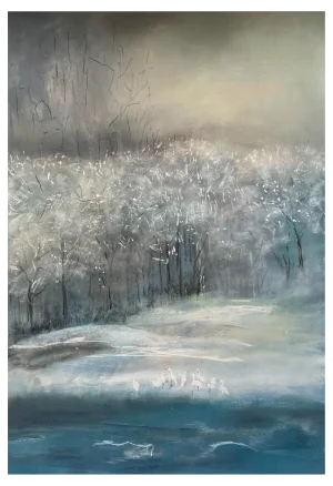 Zdenka Palkovic, Winter Mood, 2021, Pastel on Paper, Framed