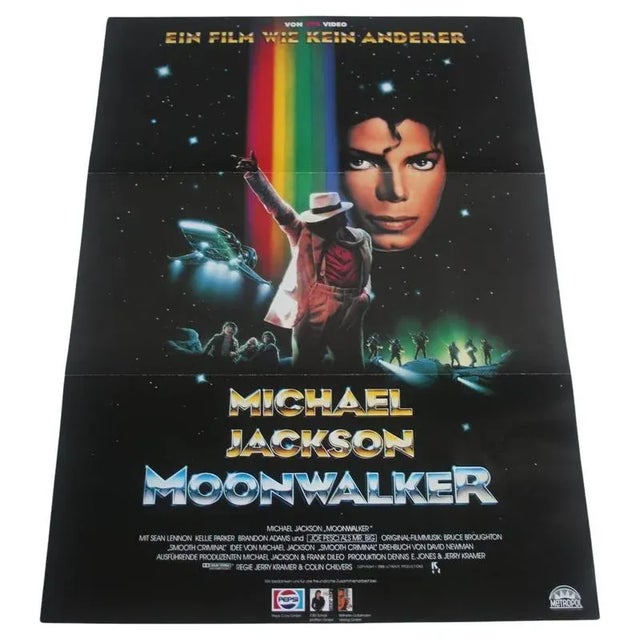 Double-Sided Michael Jackson: Moonwalker Movie Poster, 1989 For Sale - Image 14 of 14