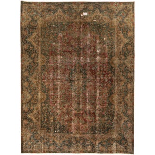 Mid-20th Century Vintage Wool Tabriz Rug For Sale