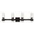 Chapman & Myers by Visual Comfort Studio Geneva 4-Light Bath Vanity Sconce in Aged Iron For Sale