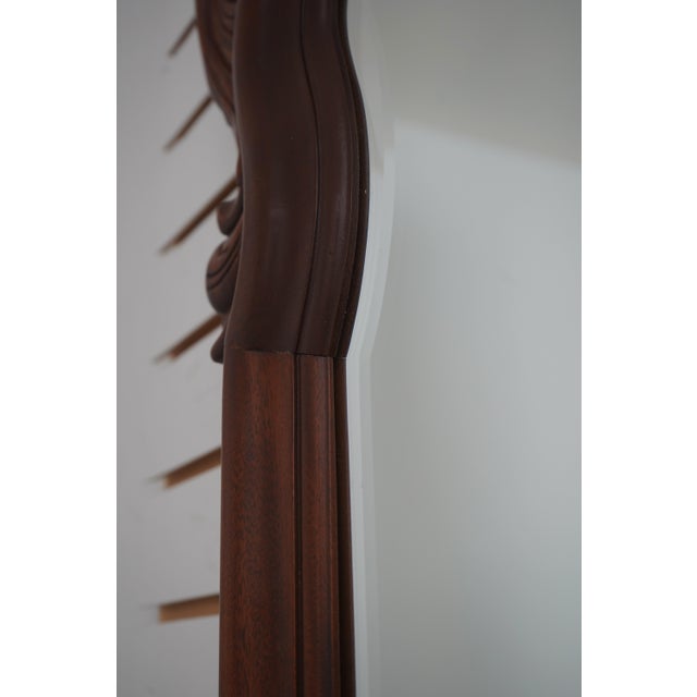 Ethan Allen 18th C Mahogany Wall Mirror For Sale - Image 9 of 13