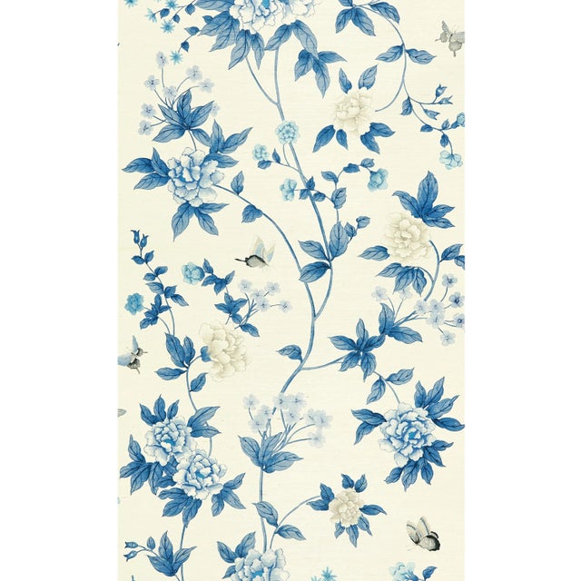 Contemporary The House of Scalamandré Luoyang Garden Sisal Wallcovering, Porcelain For Sale - Image 3 of 3