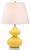 2020s 24 Inch H Double Gourd Glass Table Lamp in Yellow - a Pair For Sale - Image 5 of 8