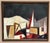 Original Swedish Oil on Canvas – Facades by Leif Bodin – Signed – Vintage & Framed – 65 × 54 cm (25.6" × 21.3") A...