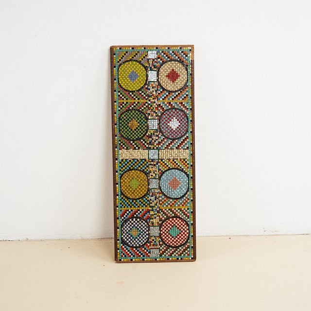 Vintage Glass Mosaic on Panel For Sale - Image 4 of 4