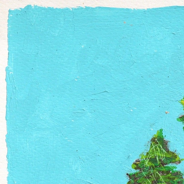 2020s Santa Cruz Afternoon - Original California Coastal Pop Art Mixed Media Work on Paper by Fabio Coruzzi For Sale - Image 5 of 7