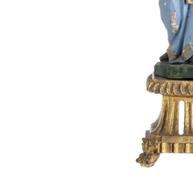 Religious Artist, Saint Joseph with Child Jesus, 19th Century, Wood For Sale - Image 3 of 6