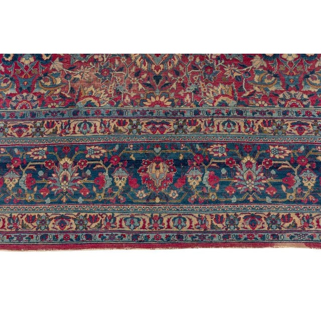 Textile Large Antique Tabriz Rug For Sale - Image 7 of 10
