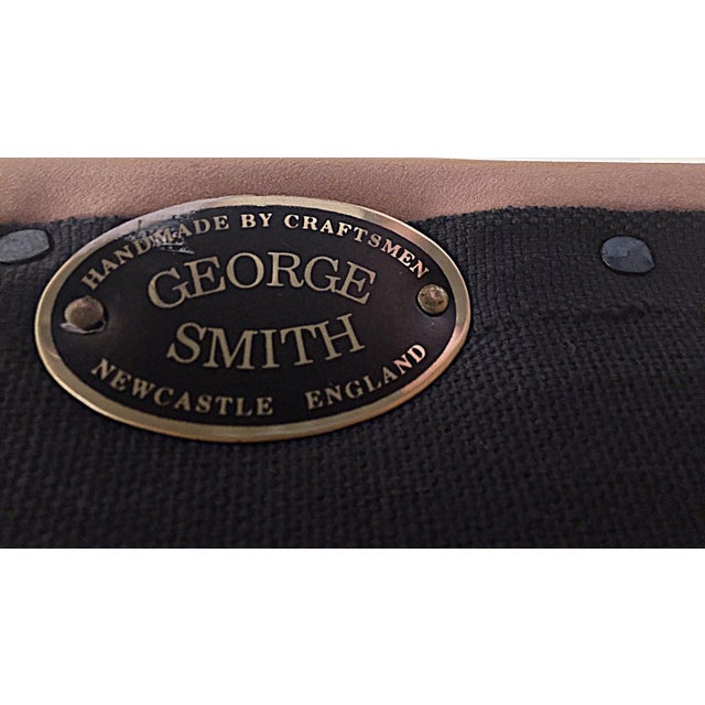 George Smith Chesterfield Sofa in Nubuck Leather Handcrafted in England by George Smith, this 89-inch Chesterfield brings...