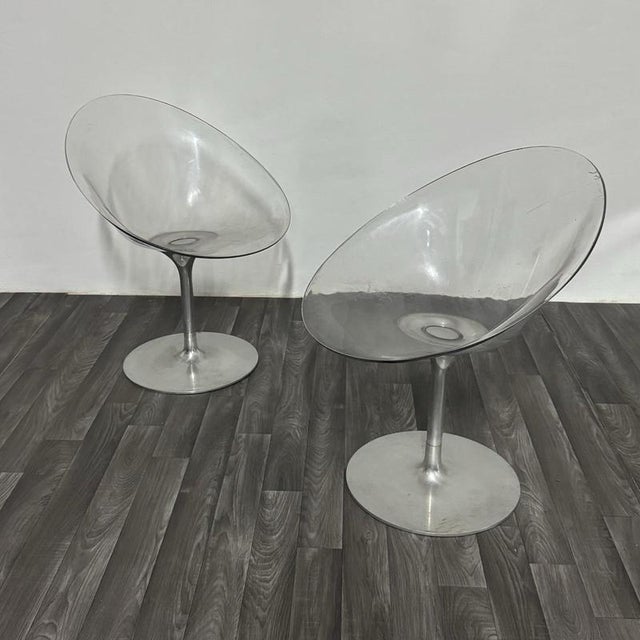 Kartell Space Age Eros Armchairs by Philippe Starck for Kartell, 1970s, Set of 2 For Sale - Image 4 of 16