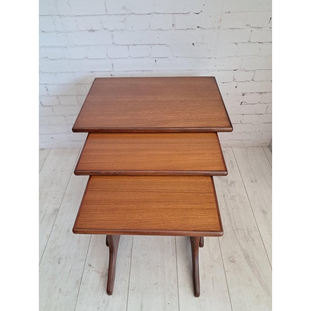 Mid-Century Fresco Nesting of Tables in Teak from G-Plan, 1960s, Set of 3 For Sale - Image 11 of 14