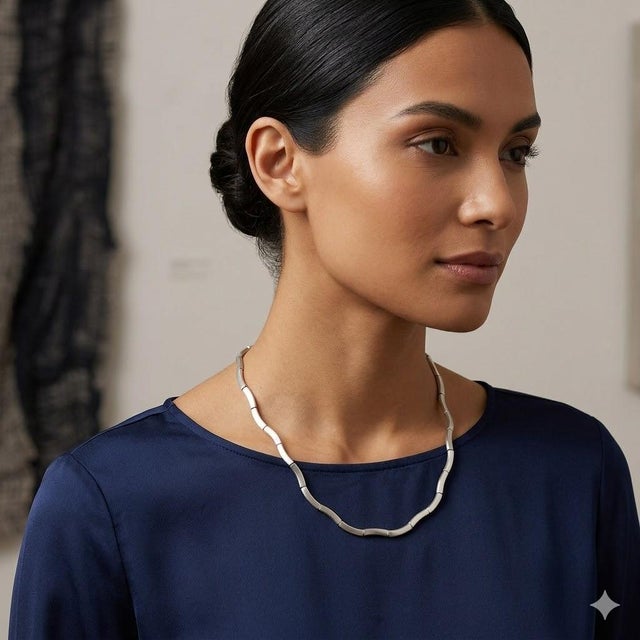 14k White Gold Necklace. 19.27 grams