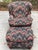 *Overstuffed Chair and Ottoman Set *Subtle Geometric Design *Wooden Feet *High Quality Construction *Super Comfortable...