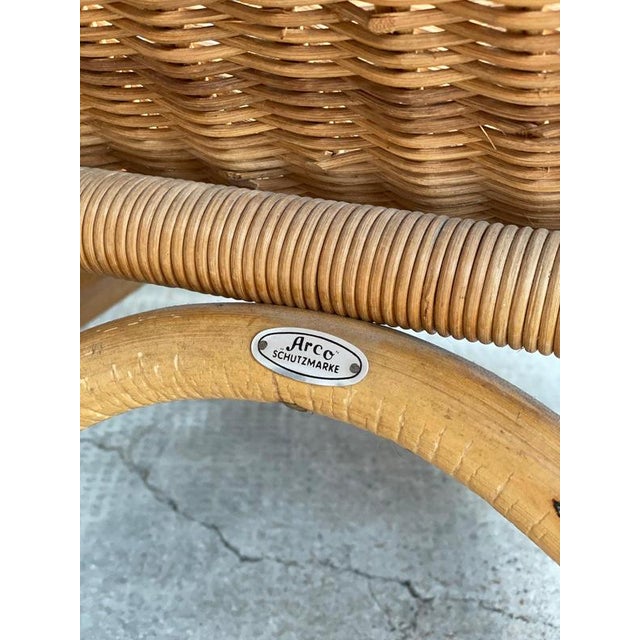Rattan Bamboo Armchair from Arco, Germany, 1960s For Sale - Image 10 of 17