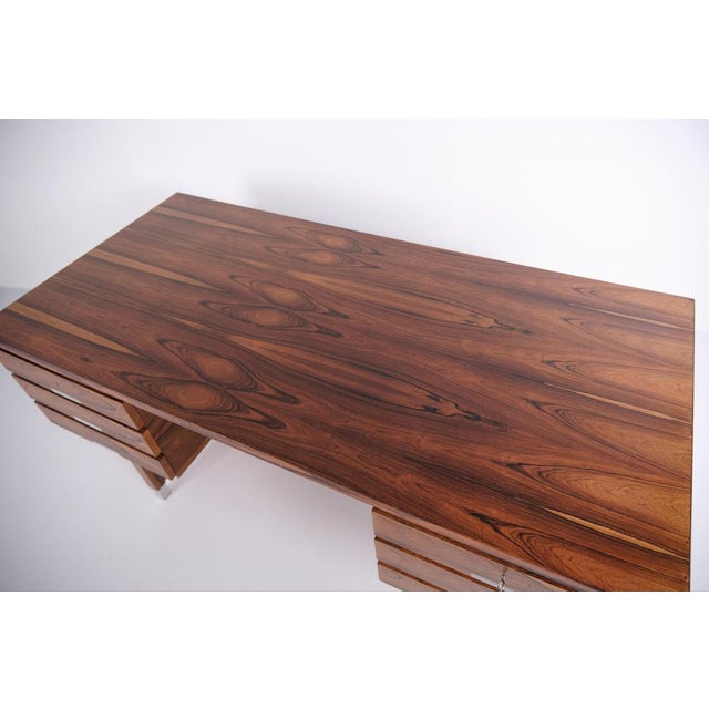 Mid-Century Model EP401 Desk in Rosewood attributed to Eigil Petersens Møbelfabrik, 1960s For Sale - Image 8 of 15