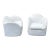 Pair of Vintage 1980s Swivel Chairs For Sale