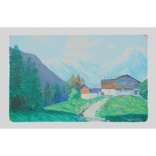 Mid 20th Century Mountain Landscape - Kallergis For Sale
