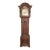 ​​19th Century Tiger Oak Figural Carved Tall Case Grandfather Clock W&h Movement For Sale