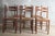 1970s Antique French Country Dining Chairs Rush Seats, 1960s, Set of 5 For Sale - Image 5 of 11