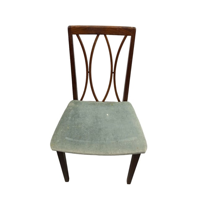 Brown 1970s Vintage G-Plan Dining Chairs British Fresco Danish Mid Century Modern Teak Wood Upholstered - Set of 4 For Sale - Image 8 of 12