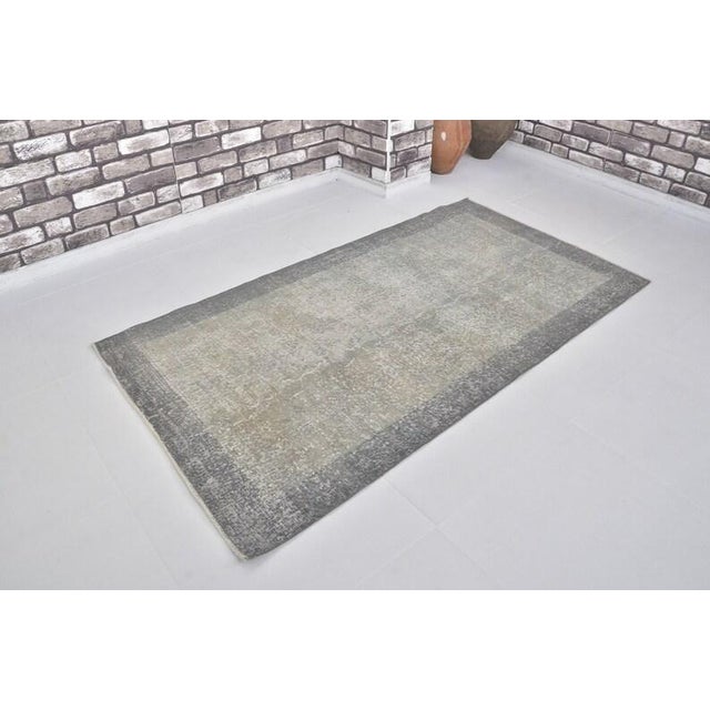 Tan Oushak Anatolian Wool Carpet For Sale - Image 8 of 10