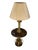 1950s Mid-Century Modern Florentine Style Wrought Iron Floor Lamp & Wood Side Table For Sale - Image 11 of 12