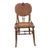 19th Century Art Nouveau Style Tiger Oak Bentwood Carved Side Chair For Sale