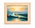 Contemporary Vintage Coastal Seascape Oil Paintings - Framed Ocean Sunrise & Seaside Art Signed by Davis - Set of 2 For Sale - Image 3 of 8