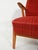 Scandinavian Armchair in Red Wool Upholstery, 1950s For Sale - Image 6 of 10