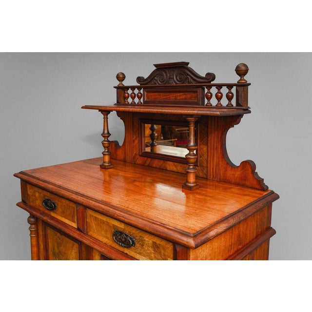 Gründerzeit Vertiko with Walnut Top, Late 19th Century For Sale - Image 16 of 18
