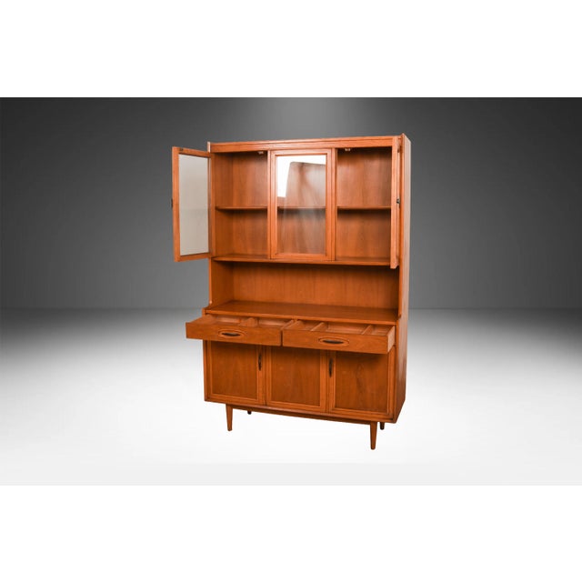 Mid-Century Modern Hutch China Cabinet Morganton Furniture CopenArt Line For Sale - Image 11 of 14