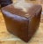 Brown Sarreid Oversized Leather Cube Ottoman For Sale - Image 8 of 8