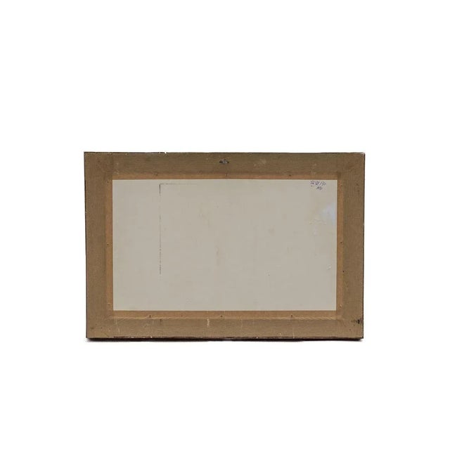 Wood Framed Costume Ball Scene Watercolor, 1850s For Sale - Image 7 of 8