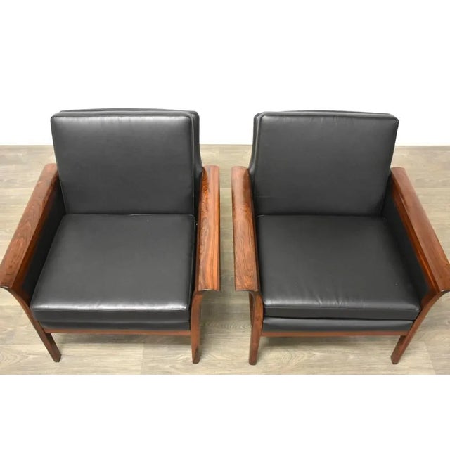 Modern Rosewood Lounge Chairs by Knut Sæter For Sale In Boston - Image 6 of 12